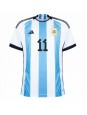 Moški Nogometna dresi replika Argentina Angel Di Maria #11 Domači SP 2022 Kratek rokav